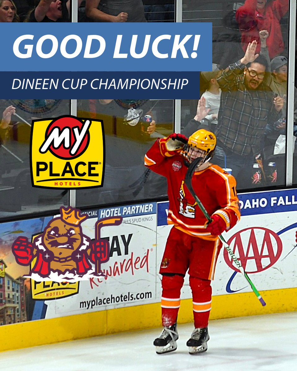 Wishing the Aberdeen Wings and Idaho Falls Spud Kings the best of luck as they head into their championships! We’re proud to support such talent — from all of us at My Place Hotels, your home away from home, go out there and make us proud! 🏒🏆