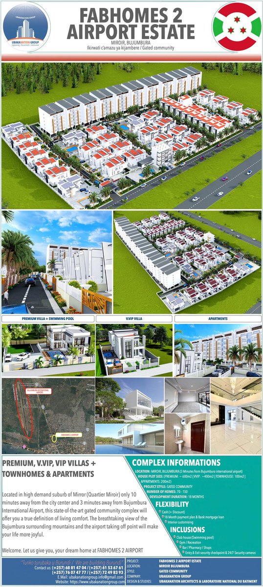 Jimbere (@magazinejimbere) on Twitter photo ๐
ฟ๏ธ ๐ "<a href="/ubakanation/">UBAKANATION GROUP</a> a dรฉjร commencรฉ ร construire 87 nouvelles maisons modernes dans le quartier Miroir, zone Buterere, en <a href="/MairieBuja/">Mairie de Bujumbura</a>, prรฉcisรฉment sur l'avenue nยฐ5 menant ร l'aรฉroport Melchior Ndadaye. Ce projet promet de transformer la rรฉgion avec des infrastructures modernes" ๐
ฟ๏ธ ๐ "<a href="/ubakanation/">UBAKANATION GROUP</a> a dรฉjร commencรฉ ร construire 87 nouvelles maisons modernes dans le quartier Miroir, zone Buterere, en <a href="/MairieBuja/">Mairie de Bujumbura</a>, prรฉcisรฉment sur l'avenue nยฐ5 menant ร l'aรฉroport Melchior Ndadaye. Ce projet promet de transformer la rรฉgion avec des infrastructures modernes"