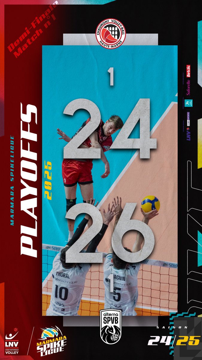 l'<a href="/AlternaSPVB/">Alterna Stade Poitevin Volley Ball</a> revient à 1-1