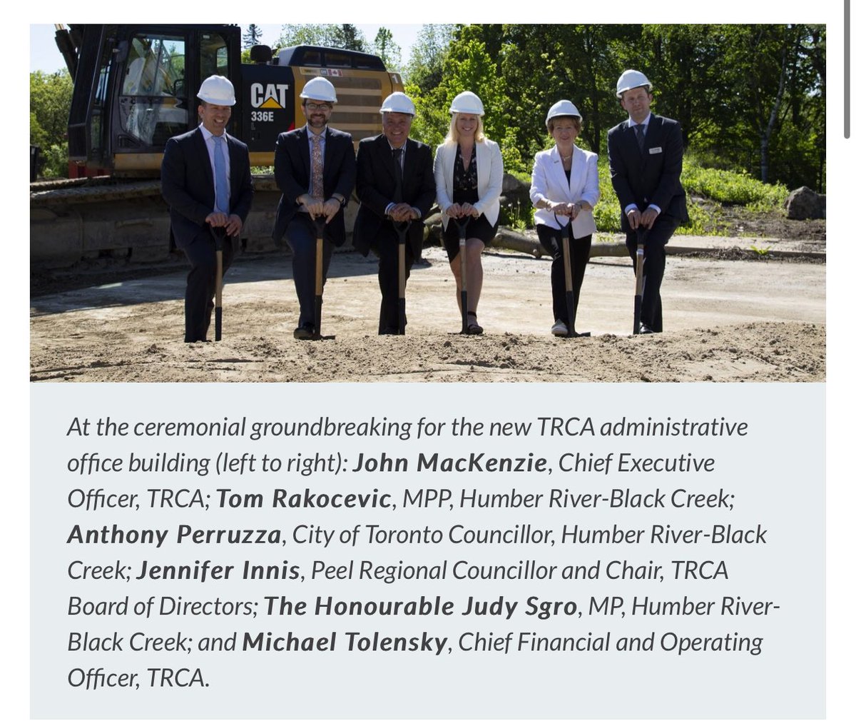 Tom Rakocevic (@rakocevict) on Twitter photo Congratulations <a href="/TRCA_HQ/">Toronto and Region Conservation Authority</a> on the official opening of your new sustainable and innovative headquarters which will become a hub for the important work you do to protect and restore the environment. (Swipe for groundbreaking pic) Congratulations <a href="/TRCA_HQ/">Toronto and Region Conservation Authority</a> on the official opening of your new sustainable and innovative headquarters which will become a hub for the important work you do to protect and restore the environment. (Swipe for groundbreaking pic)