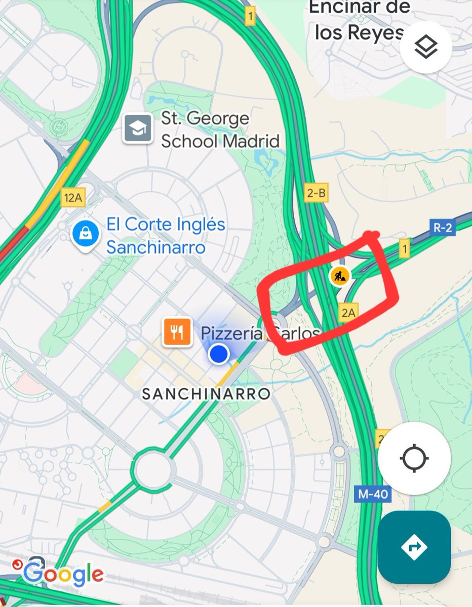 PAU Sanchinarro (@pausanchinarro) on Twitter photo .<a href="/Lineamadrid/">Línea Madrid</a>, solicitamos quitar los conos que llevan deshabilitado uno de los carriles de salida a la M40 desde Avda. Ingeniero Emilio Herrera, en Sanchinarro. No se ha hecho ninguna obra y, en apariencia, no hay ningún desperfecto en la calzada o en el túnel que lo justifique. .<a href="/Lineamadrid/">Línea Madrid</a>, solicitamos quitar los conos que llevan deshabilitado uno de los carriles de salida a la M40 desde Avda. Ingeniero Emilio Herrera, en Sanchinarro. No se ha hecho ninguna obra y, en apariencia, no hay ningún desperfecto en la calzada o en el túnel que lo justifique.