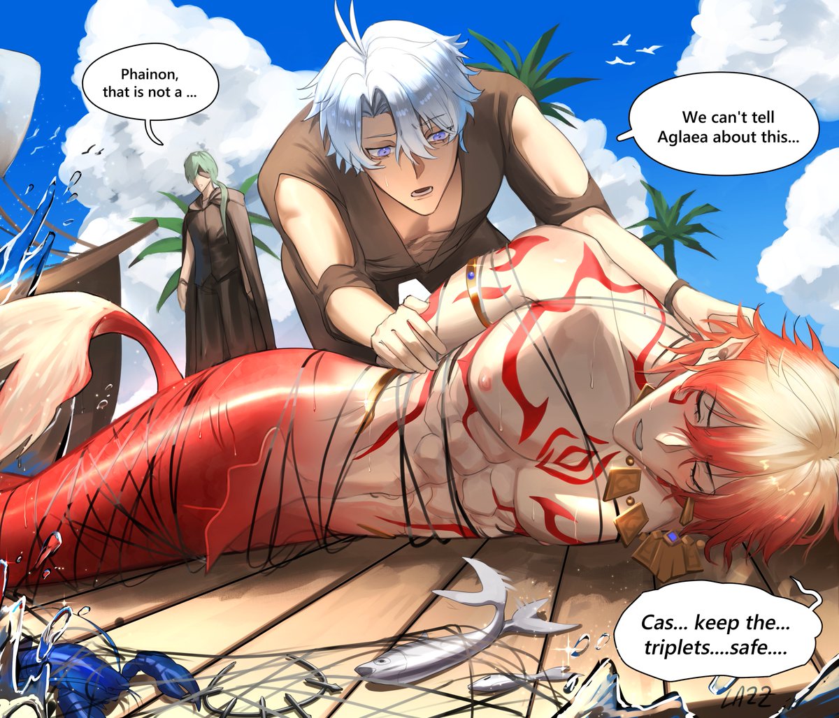 "You must keep your distance, Phainon..."
"But- he's injured! We should take care of him..."
☀🍷 

#phaidei