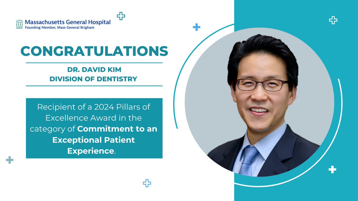 Congratulations to Dr. David Kim on being a recipient of a 2024 Pillars of Excellence Award! The Pillars of Excellence Award program reflects our four-part mission pillars of patient care, research, teaching, and service to the community.