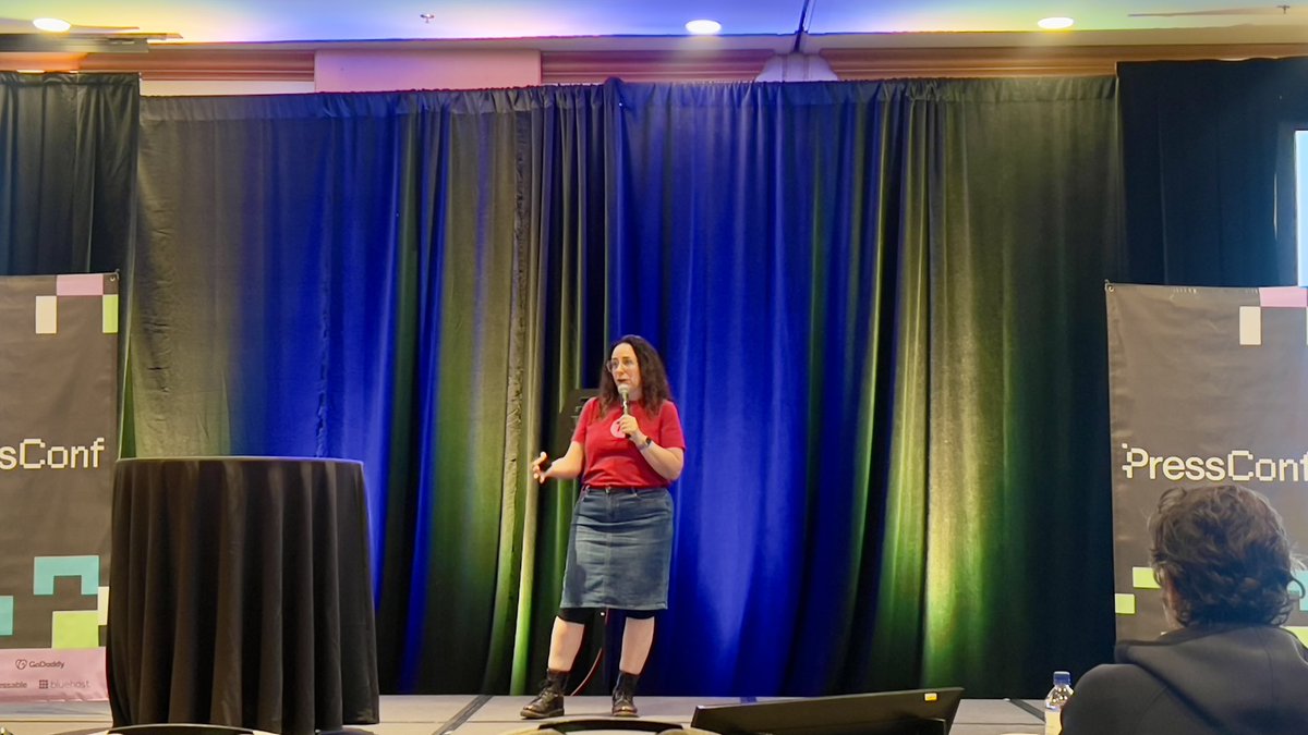 Very inspiring 😌 <a href="/miriamschwab/">Miriam Schwab</a> "When positives change happens, embrace it, even if it’s imperfect." <a href="/Press__Conf/">PressConf</a> #PressConf #WordPress