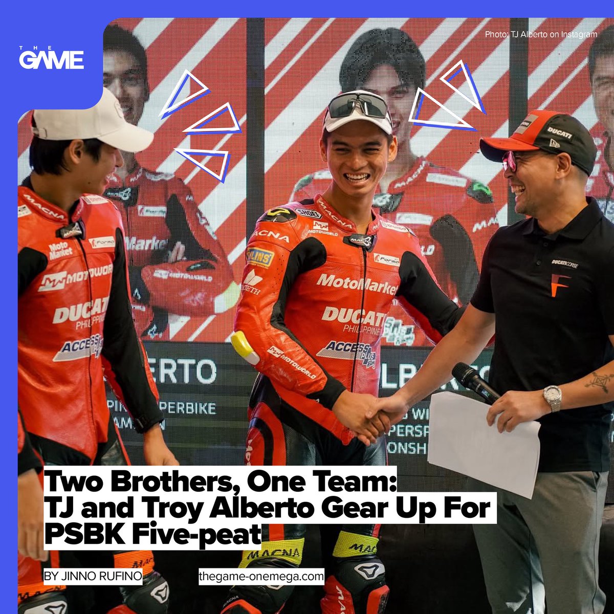 thegamephofc's tweet image. Two brothers. One team. Zero plans of backing down. 🏍

TJ and Troy Alberto are back on the 2025 #PSBK grid with Access Plus Racing, and with a five-peat on the line plus a rivalry heating up, 2025 is shaping up to be their fiercest year yet 🔥

Click here for more.