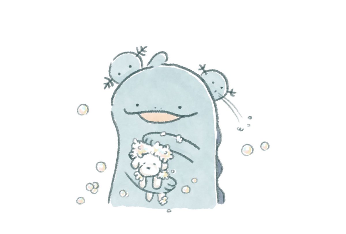 sume_papipo's tweet image. 長年連れてるわんこのぬいぐるみを久しぶりに洗ってみたりなどするGW