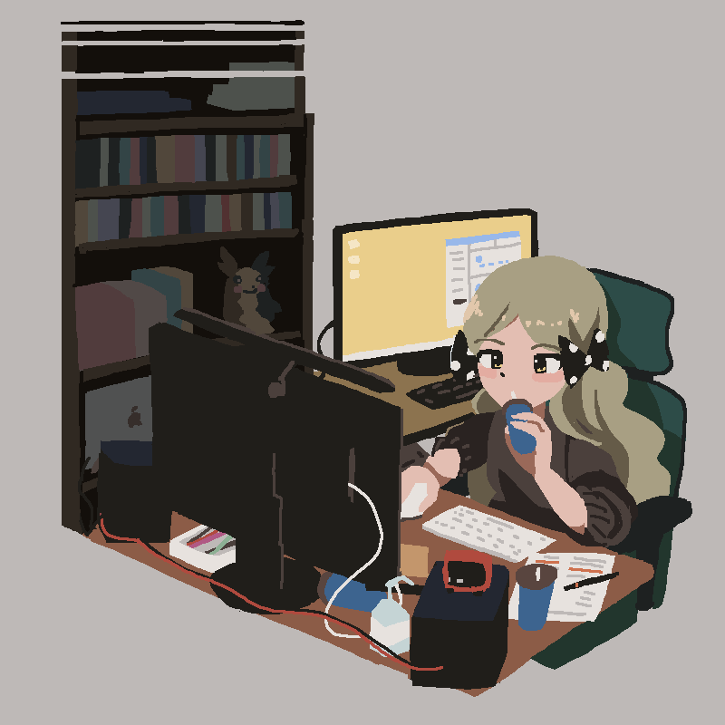 「」|⌒ ⌢のイラスト
