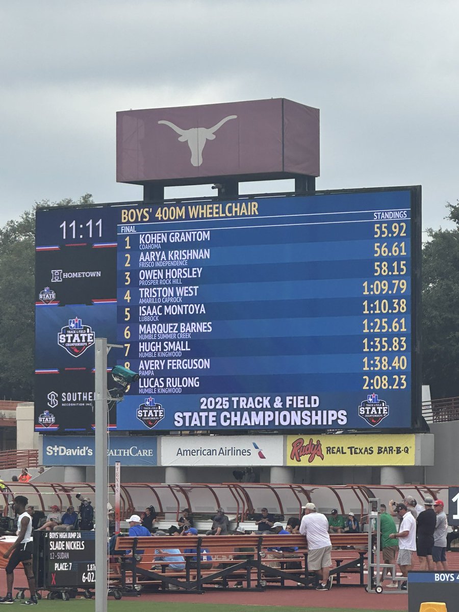 Huge shoutout to our guy <a href="/TristonWest806/">Triston</a> for placing 4th at the #UILState meet in the WC 100M &amp; 400M! <a href="/teamaisd/">Amarillo ISD Athletic Department</a> 📸 <a href="/1Coach_Mares/">Isaac Mares</a> 📸<a href="/freeman_rowdy/">Rowdy Freeman</a> 🤘🏁