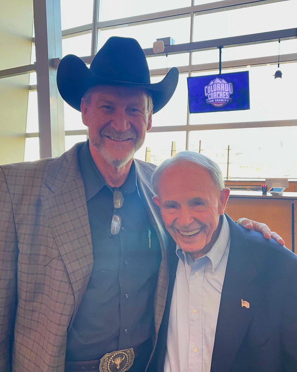 Mark Johnson (@mjbuffsvoice) on Twitter photo Yesterday it was Coach Saban, tonight I was with one of my favorite people, legendary coach Fisher DeBerry and the Colorado Coaches for Charity event at Mile High Stadium! โค๏ธ๐๐ <a href="/FisherDeBerry/">Coach Fisher DeBerry</a> Yesterday it was Coach Saban, tonight I was with one of my favorite people, legendary coach Fisher DeBerry and the Colorado Coaches for Charity event at Mile High Stadium! โค๏ธ๐๐ <a href="/FisherDeBerry/">Coach Fisher DeBerry</a>