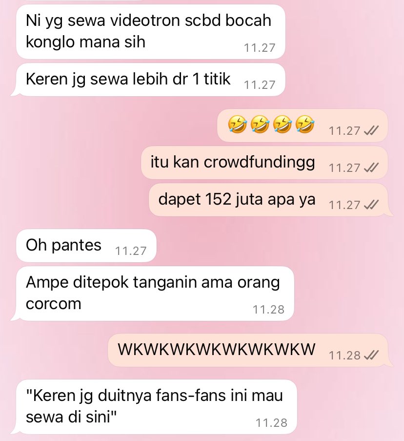 sighsense's tweet photo. gusy dapet tepuk tangan dari internal SCBD nih HAHAHAHA https://t.co/0DgsbEr8oy