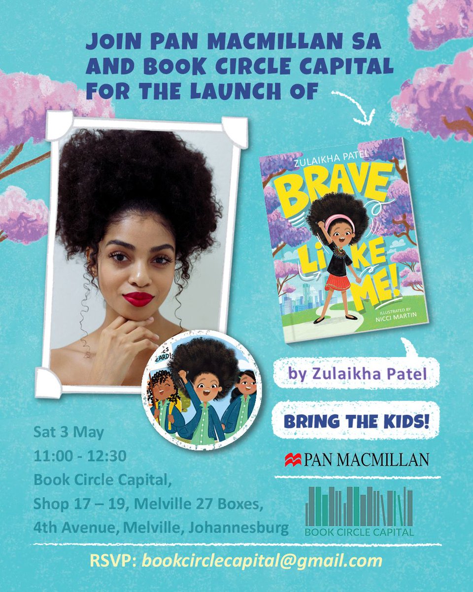 Join Zulaikha Patel and <a href="/PanMacmillanSA/">Pan Macmillan SA</a> this morning at the Book Circle Capital

Remember to Bring the Kids!

Happy Reading 
ImPower'd Woman