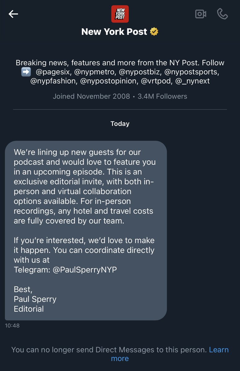 Metro Katz (@metrokatz) on Twitter photo The <a href="/nypost/">New York Post</a>’s X account is compromised sending DM’s inviting crypto users to their “podcast”. The <a href="/nypost/">New York Post</a>’s X account is compromised sending DM’s inviting crypto users to their “podcast”.