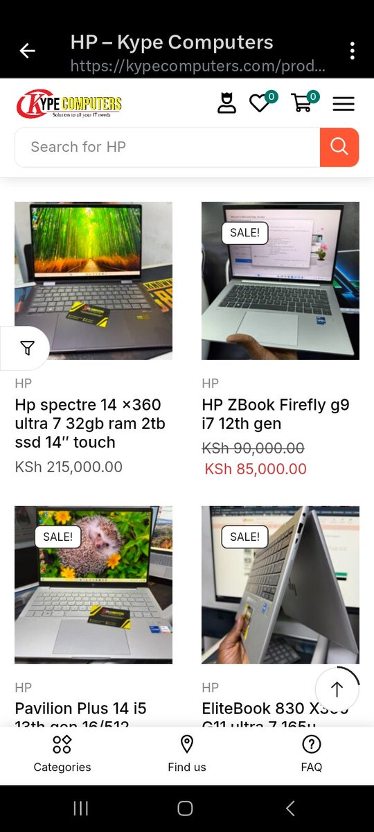 Login into  kypecomputers.com to pick your preferred laptop and other computer and phone accessories. The best deal in town.