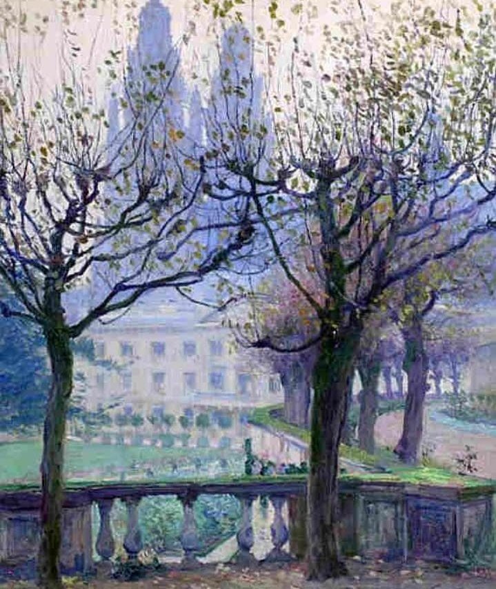 🎨Guy Rose - In the Museum garden 🎀