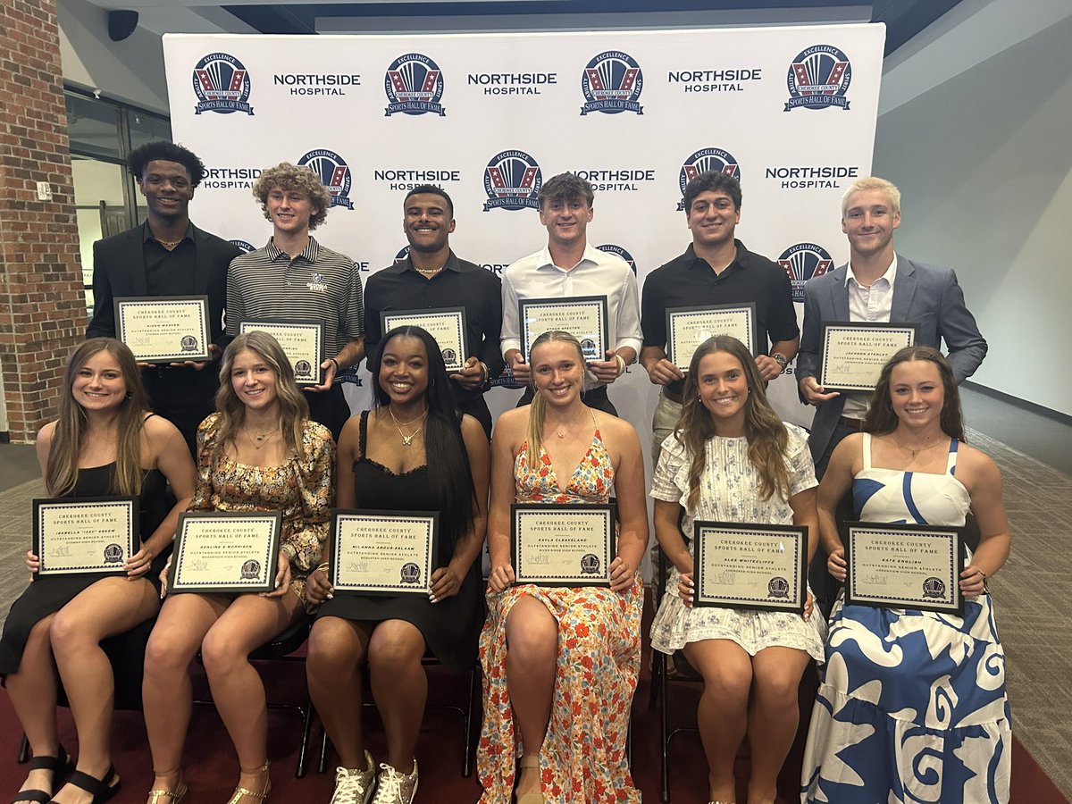 Congratulations to the CCSD Outstanding Senior Athletes recognized tonight at the Cherokee Sports Hall of Fame banquet.