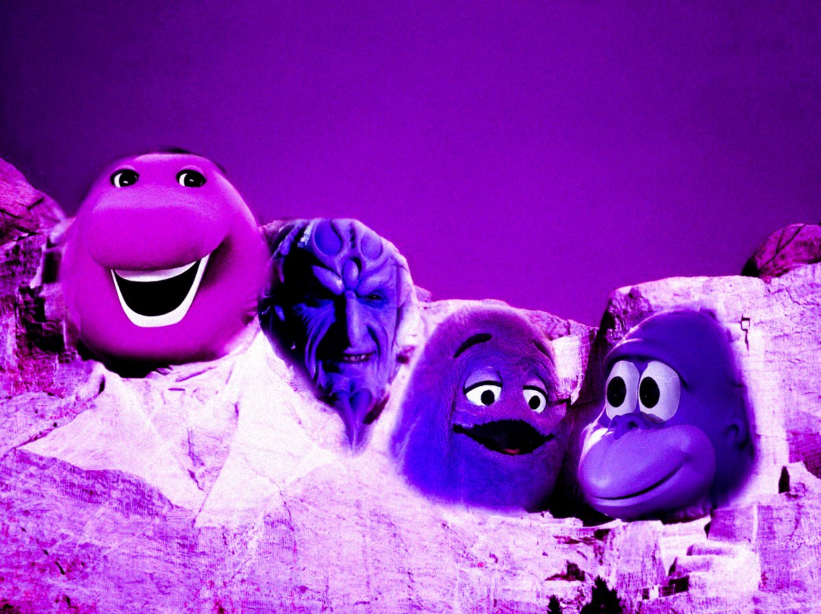 The Purple Mount Rushmore