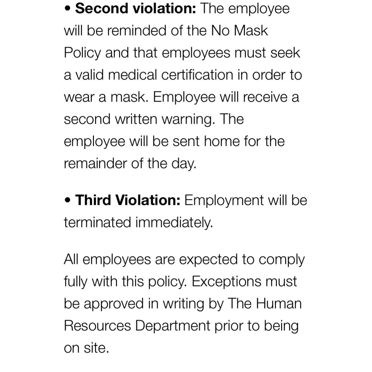 If you’re wondering what happens if Kennedy Center employees don’t comply with the new no-mask policy, here’s their latest email: