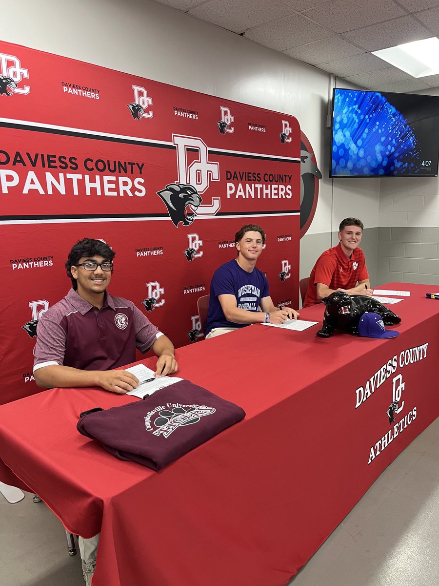 We Would Like To Congratulate These Awesome Young Athletes For Signing To Continue Their Academic And Athletic Careers At The Next Level. 

Brodie Tucker—Campbellsville
Brody Brubaker—KWC
Aydan Ayer—Knox College

Congratulations!!!!