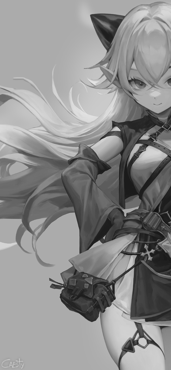caesty's tweet image. Monochrome WIP🌚