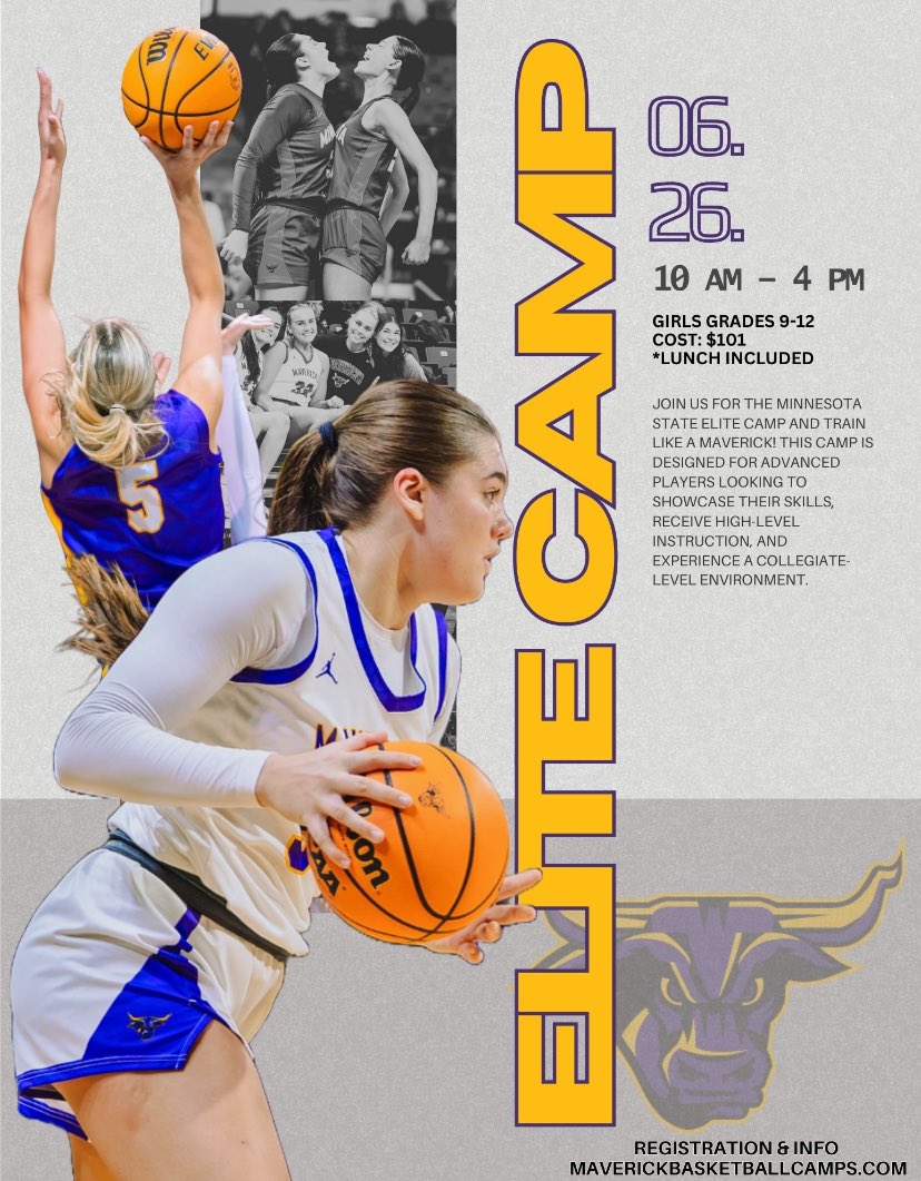 Maverick Elite Camp Registration Open Now!! 

Registration and information at Maverickbasketballcamps.com