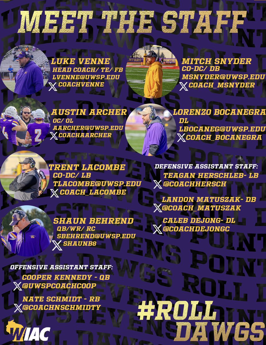 Recruits and Transfers

Make sure you reach out to anyone on our staff with your highlights/film, if you want to play in one of the best Division 3 conferences in the country! We are always looking to add talent to our roster! #RollDawgs 🦴 #WhateverItTakes