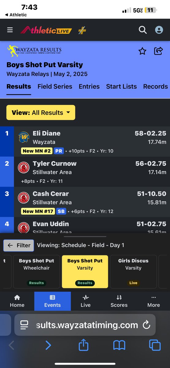 Eli Diane (@elidiane2027) on Twitter photo New PR‼️ #2 In the state
<a href="/Coach_Fleck/">P.J. Fleck</a>
<a href="/CoachLBrown/">Lambert Brown</a>
<a href="/COACHDOTT/">Dennis Dottin-Carter</a>
<a href="/_cgallagher/">Chase Gallagher</a>
<a href="/OJW_Scouting/">PrepRedzone Oliver</a> New PR‼️ #2 In the state
<a href="/Coach_Fleck/">P.J. Fleck</a>
<a href="/CoachLBrown/">Lambert Brown</a>
<a href="/COACHDOTT/">Dennis Dottin-Carter</a>
<a href="/_cgallagher/">Chase Gallagher</a>
<a href="/OJW_Scouting/">PrepRedzone Oliver</a>