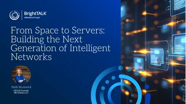 Shelli Brunswick (@shellibrunswick) on Twitter photo 🚀 From Space to Servers: Building the Next Generation of Intelligent Networks
May 8, 2025, 9:00 AM MDT, complimentary registration
brighttalk.com/webcast/679/63…
<a href="/WomenTechNet/">WomenTech Network</a> <a href="/gpodsofficial/">gpods</a> <a href="/IWFglobal/">International Women's Forum</a> <a href="/wbaforum/">WBAF</a> <a href="/BiedSociety/">BIED Society</a> <a href="/CSUPueblo/">CSU Pueblo</a> <a href="/SGAC/">SGAC</a> <a href="/WomeninAero/">Women in Aerospace</a> <a href="/SpaceForumAFRI/">Space Forum Africa</a> 🚀 From Space to Servers: Building the Next Generation of Intelligent Networks
May 8, 2025, 9:00 AM MDT, complimentary registration
brighttalk.com/webcast/679/63…
<a href="/WomenTechNet/">WomenTech Network</a> <a href="/gpodsofficial/">gpods</a> <a href="/IWFglobal/">International Women's Forum</a> <a href="/wbaforum/">WBAF</a> <a href="/BiedSociety/">BIED Society</a> <a href="/CSUPueblo/">CSU Pueblo</a> <a href="/SGAC/">SGAC</a> <a href="/WomeninAero/">Women in Aerospace</a> <a href="/SpaceForumAFRI/">Space Forum Africa</a>