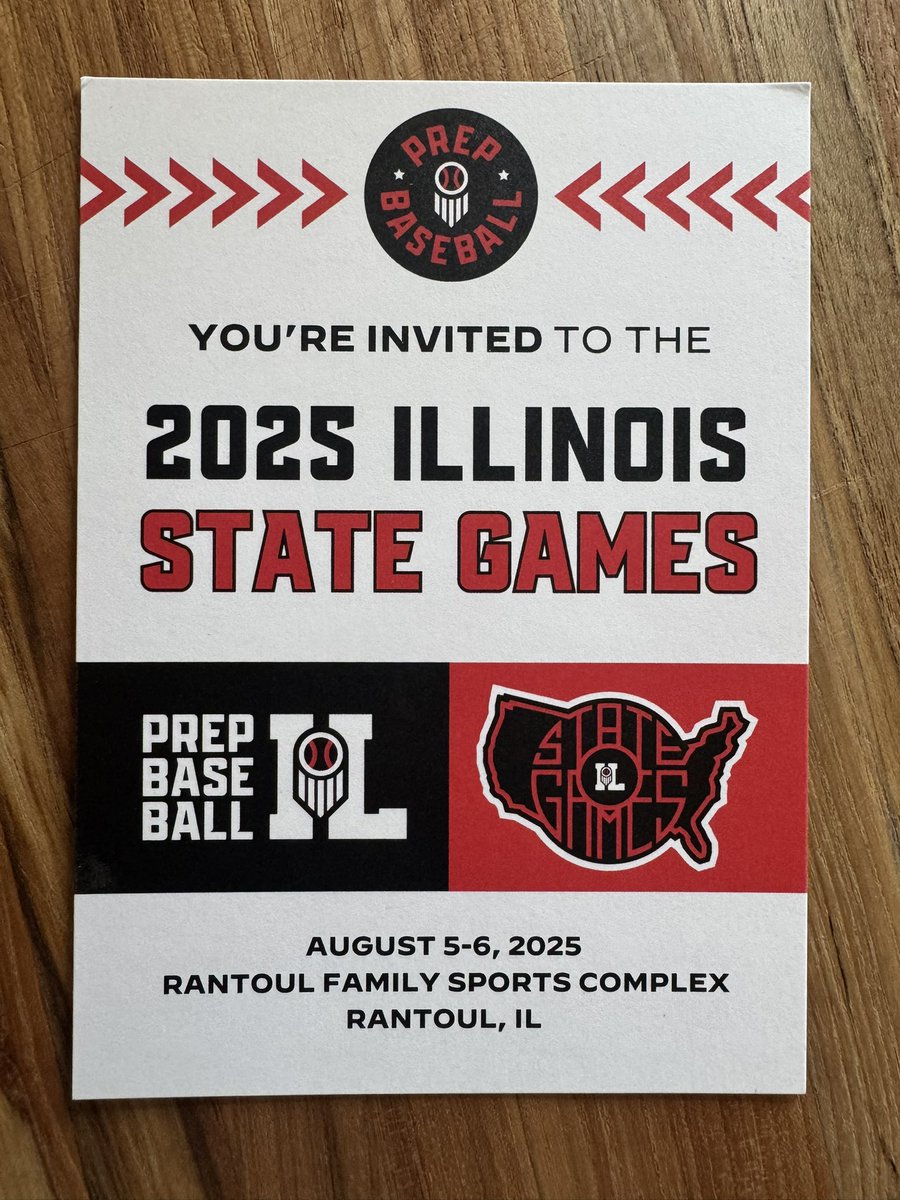 Thank you <a href="/PrepBaseballIL/">Prep Baseball Illinois</a> for the invite