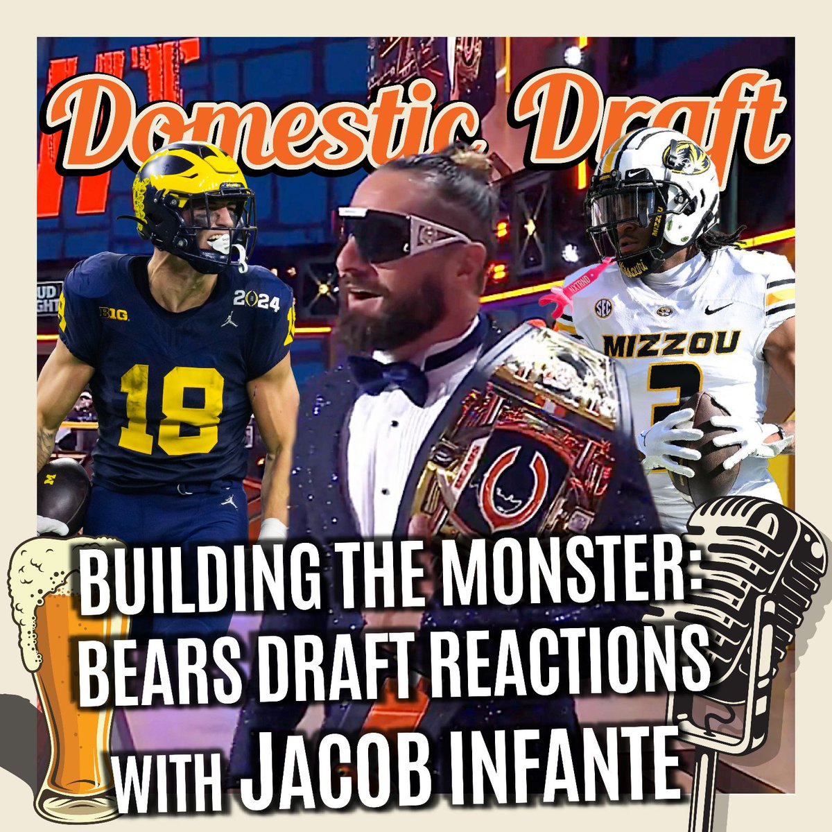DomesticDraft's tweet image. 🚨NEW PODCAST🚨

Bears Draft Reactions w/ Jacob Infante

Spotify:open.spotify.com/episode/7CqmUC…
Apple:podcasts.apple.com/us/podcast/bui…

On this episode of The Domestic Draft Podcast, the guys are joined by @jacobinfante24—Lead NFL Draft Analyst, Bears blogger for @WCGridiron, and Draft Analyst…
