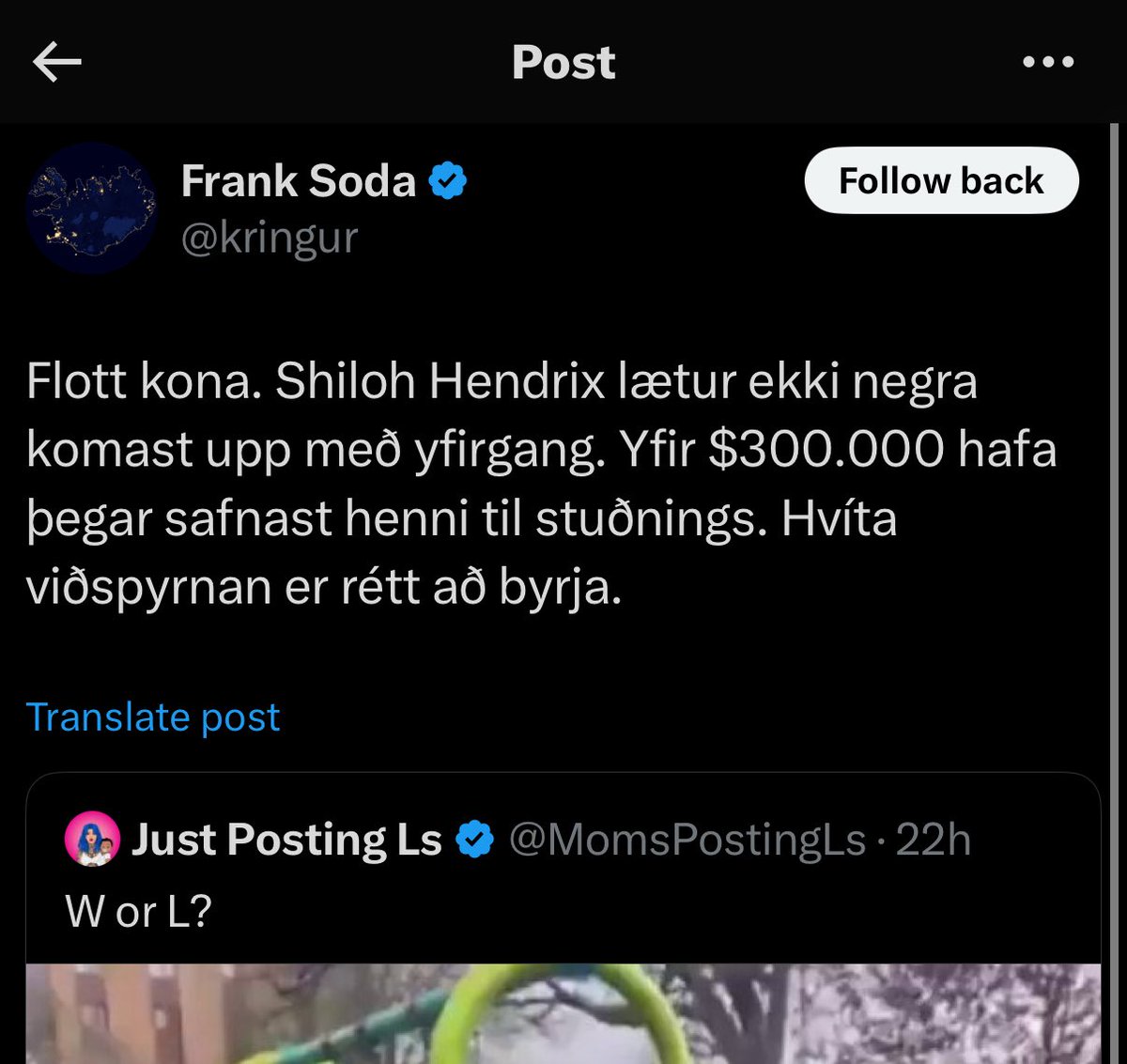 „Blablabla þýðir ekkert að kalla bara alla sem eru ósammála þér á Twitter nasista!“ 

Nei en...