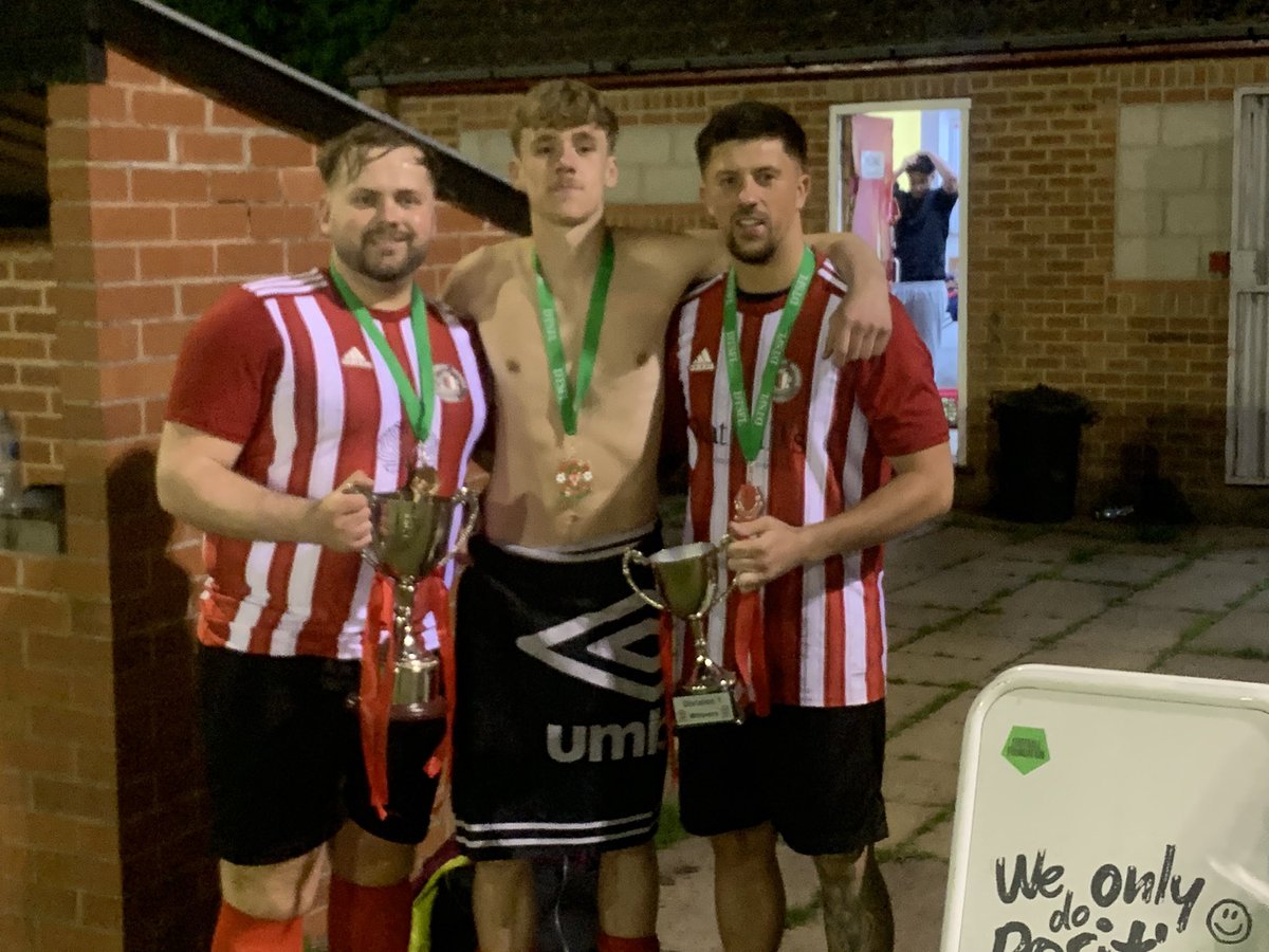 We did the double!!!! 🏆🏆

<a href="/DerbyTaverners/">Derby Taverners Sunday Football League</a> league and league cup double!!!