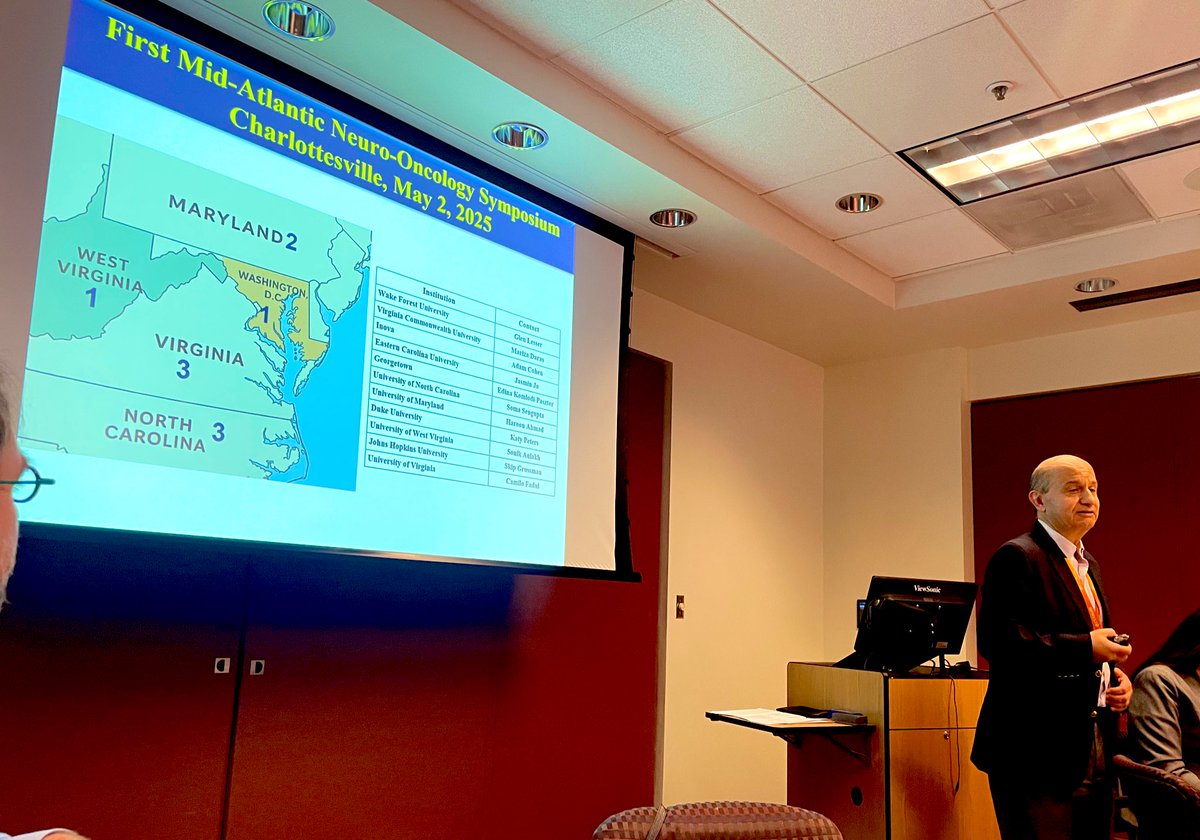 JasminJoMD's tweet photo. Congrats to Dr. Fadul and Dr. Grossman for organizing a successful first Mid Atlantic Neuro Oncology (MANO) symposium. And shout out to Dr. Peach for a great talk on the ECU experience of Gamma Tile in brain tumors @UVANeurology @ECUHealthNC https://t.co/xTsG15kWRt