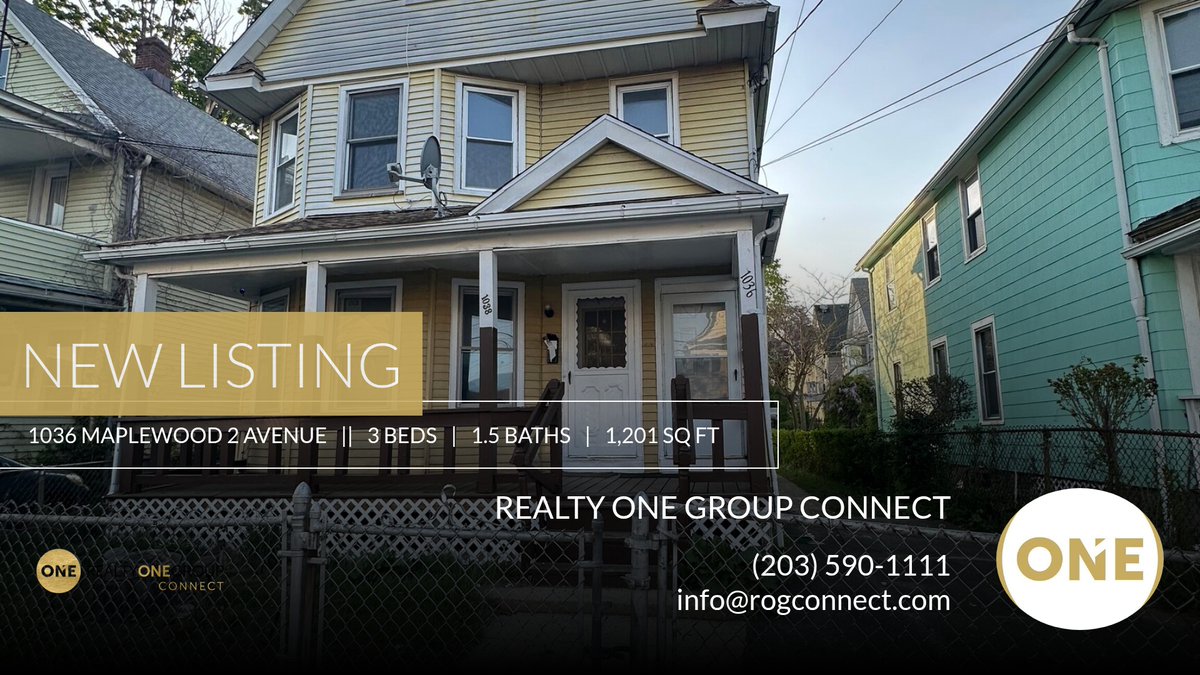 rogconnect's tweet image. 📍 New Listing 📍 Take a look at this fantastic new property that just hit the market located at 1036 Maplewood 2 Avenue in Bridgeport. Reach out here or at (646) 389-6218 for more information

Realty ONE Group Connect
A Modern, Li... homeforsale.at/1036_MAPLEWOOD…