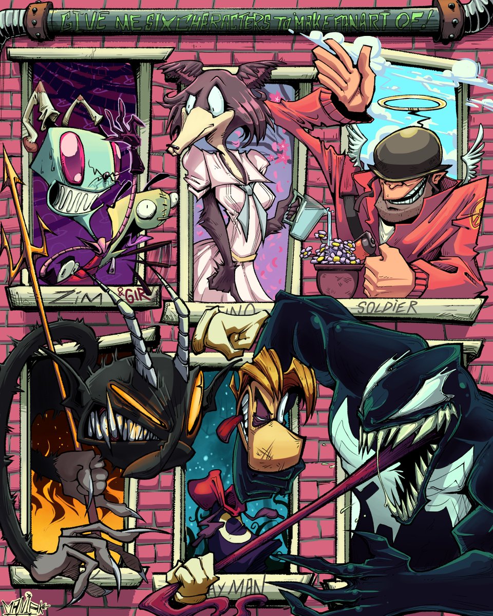 Literal yo, jamás dibuje a betilla pero si a rayman, y no no soy fan de rayman, solo eh jugado origins y me encanta su arte, (el de legends tambien aunque casi son lo mismo)