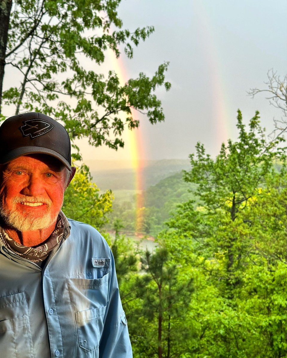 What a magical evening in our valley. ￼ After days of rain, the front has finally pushed through and the sky was filled with an incredible rainbow. Life is good.