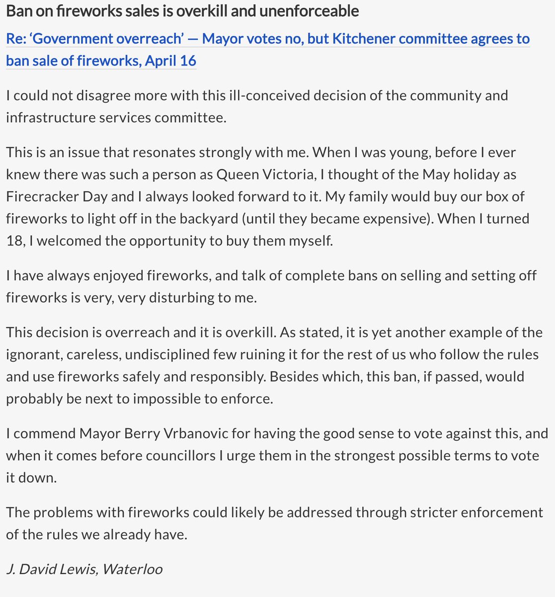 Delegations can speak for up to 5 minutes during the meeting. In-person delegates can register up until the start of the meeting. Virtual delegates can also register by 5:00 PM on May 5 to participate electronically.

Register NOW: Email:   delegation@kitchener.ca