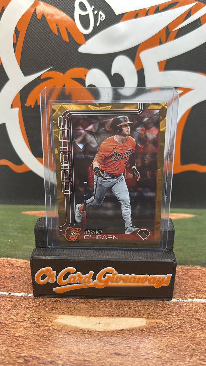 Orioles win!! Like retweet and follow! I’ll select one lucky winner during tomorrow game to receive this Ryan O’Hearn (43/50) card!! #Birdland