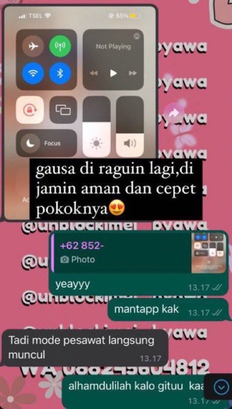 awaagants's tweet photo. yuk yang mau unblock unlock unblok imei aku ready yaa,bagi yang minat bisa langsung ke waa diprofil 🫶🏻🫶🏻 #zonauang #unblockimei #unlockimei https://t.co/bAxS4cd29Q