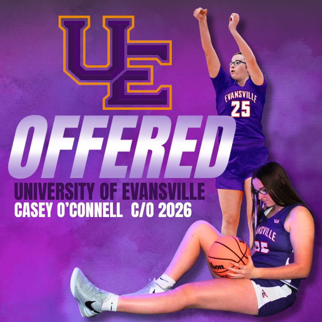 Casey O’Connell (@caseyoconnell33) on Twitter photo After a great conversation with <a href="/CoachRSW/">Robyn Scherr</a> I am so blessed to receive my first D1 offer to play <a href="/UEAthletics_WBB/">Evansville Women's Basketball</a> Thank you to Coach Robyn and your staff for believing in me <a href="/CoachCoreyECU/">Coach Corey ECU</a> <a href="/ECunitedbball/">eastcoastunited</a> <a href="/EJMurray8/">EJ Murray</a> After a great conversation with <a href="/CoachRSW/">Robyn Scherr</a> I am so blessed to receive my first D1 offer to play <a href="/UEAthletics_WBB/">Evansville Women's Basketball</a> Thank you to Coach Robyn and your staff for believing in me <a href="/CoachCoreyECU/">Coach Corey ECU</a> <a href="/ECunitedbball/">eastcoastunited</a> <a href="/EJMurray8/">EJ Murray</a>