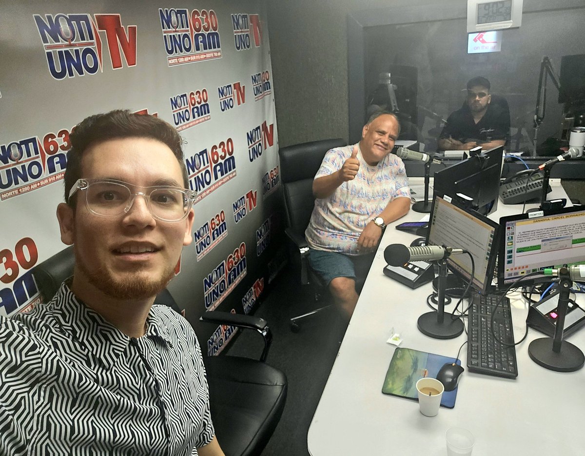 Víctor Berrios (@victorberrios24) on Twitter photo Participando en NotiUno en La Noche - La Nueva Generación con el profesor Francisco Pabón representando a la <a href="/JuventudPNP/">Organización Juventud Progresista</a> <a href="/pnp_pr/">Partido Nuevo Progresista</a>. ¡Sintoniza! <a href="/NotiUno/">NotiUno 630</a> 630am
notiuno.com/notiuno-tv/
notiuno.com/escuchar-en-vi… Participando en NotiUno en La Noche - La Nueva Generación con el profesor Francisco Pabón representando a la <a href="/JuventudPNP/">Organización Juventud Progresista</a> <a href="/pnp_pr/">Partido Nuevo Progresista</a>. ¡Sintoniza! <a href="/NotiUno/">NotiUno 630</a> 630am
notiuno.com/notiuno-tv/
notiuno.com/escuchar-en-vi…