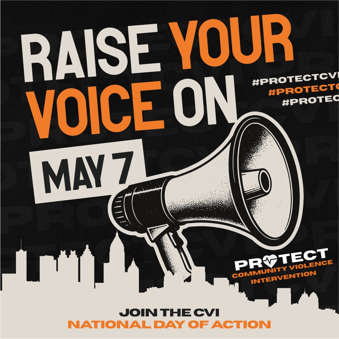 On May 7, we’re coming together to demand what our communities deserve—funding for life-saving, community-led violence intervention. Join us for the CVI National Day of Action and make your voice heard.
#CVIDayOfAction #ProtectCVI