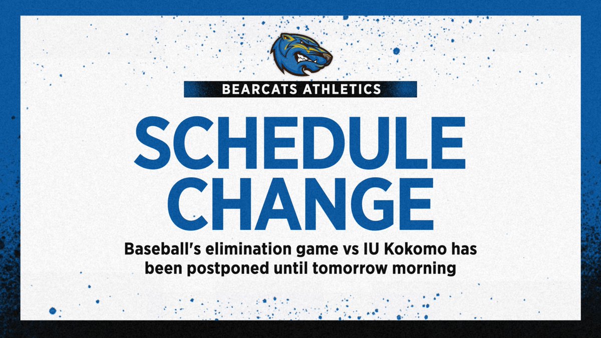 ⚾ Attention Fans!

Tonight's elimination game vs #4 IU Kokomo has be postponed and will resume action at 8am tomorrow morning!

#rightwaytoplay #WelcomeToTheDen