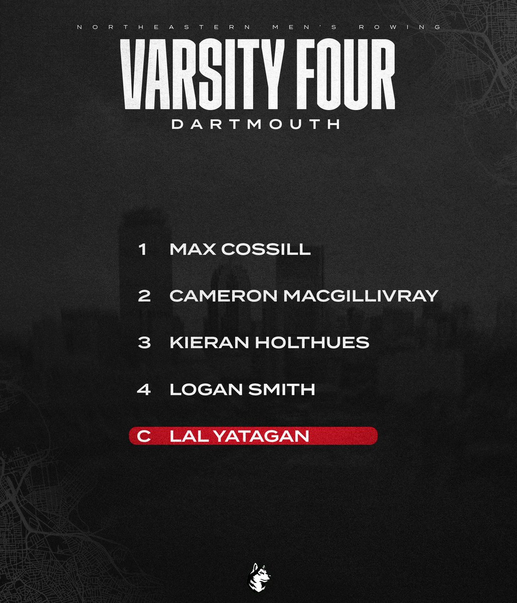 GoNUmrowing's tweet image. Today's Lineups vs. Dartmouth!