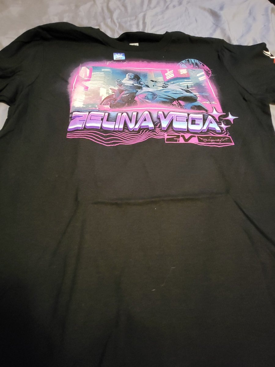 JD_Gleek_BTR's tweet photo. Just got my new Zelina Vega shirt. Came in today. Let's go Zelina Vega @_Zelina_VegaWWE @WWE #zelina #ZelinaVega #ZVArmy #wwezelina #wwezelinavega #womensuschampion #womensunitedstateschampion #wweshop #wwemerch https://t.co/pnVO9wliv6