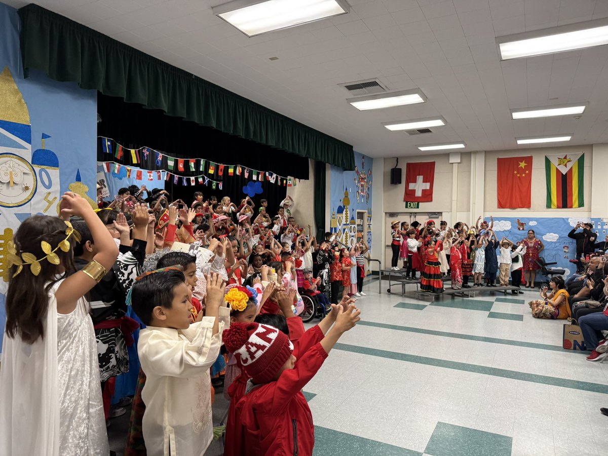 NestorLions's tweet photo. Today, our 1st grade students dazzled everyone with their Multicultural Presentation! A huge thank you to the Nestor Teachers for putting together such a fantastic show and to the Nestor PTA for their wonderful decorations! @SBUSD_NEWS @Supt_SBUSD https://t.co/3ZREnOZ8yt