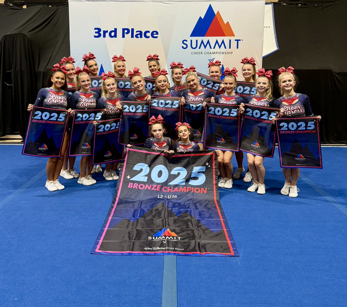 CheerExpressFla's tweet image. Congratulations to Senior Heat who earned 3rd Place honors at The Summit in Orlando today. Outstanding performances ladies. This completes your fabulous season!