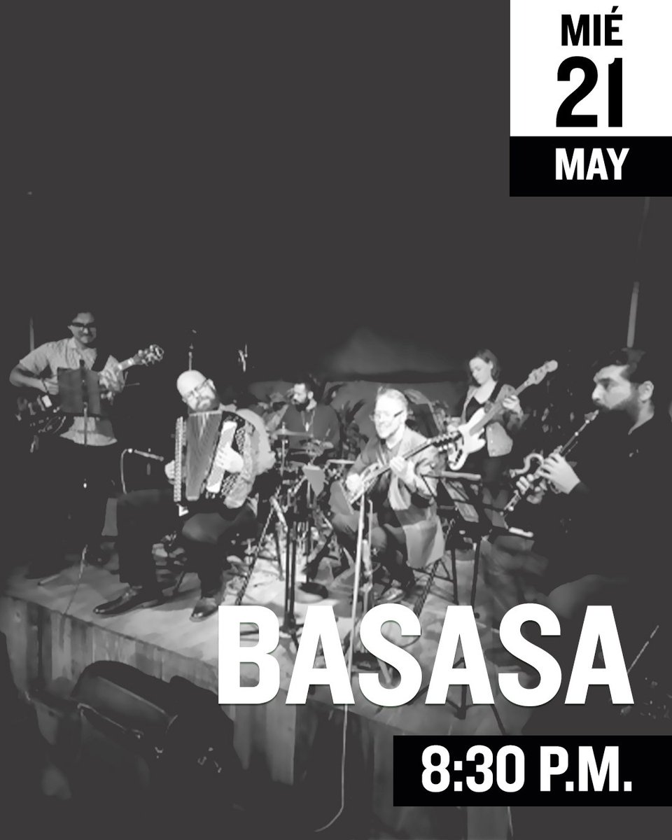 Música balcánica, celta y nórdica se fusionan con son jarocho, jazz y reggae en un concierto de música original que atraviesa desde lo emotivo y meditativo hasta lo festivo y eufórico.

Boletos: bit.ly/43RSleM
Álvaro Obregón #86. Colonia Roma, CDMX.