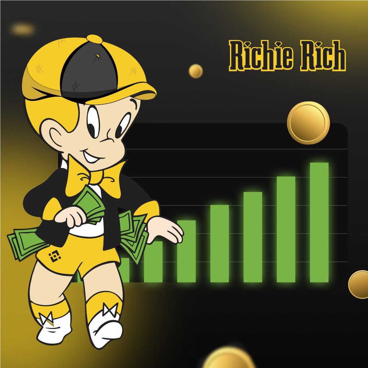 lunavalaire's tweet photo. @digitalartchick The hero we didn’t know we needed, $RICHIE to the rescue.

@Sol_RichieRich https://t.co/Hpgq0itJq1