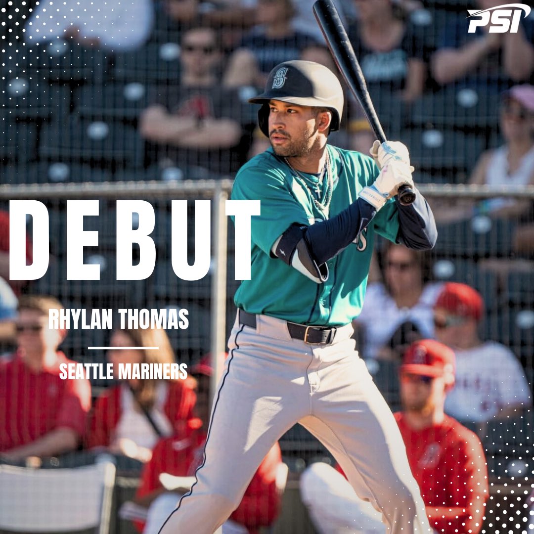 Congratulations to Rhylan Thomas on making his MLB Debut in tonight’s game against the Rangers!!👏🏼👏🏼 #PSIFamily
