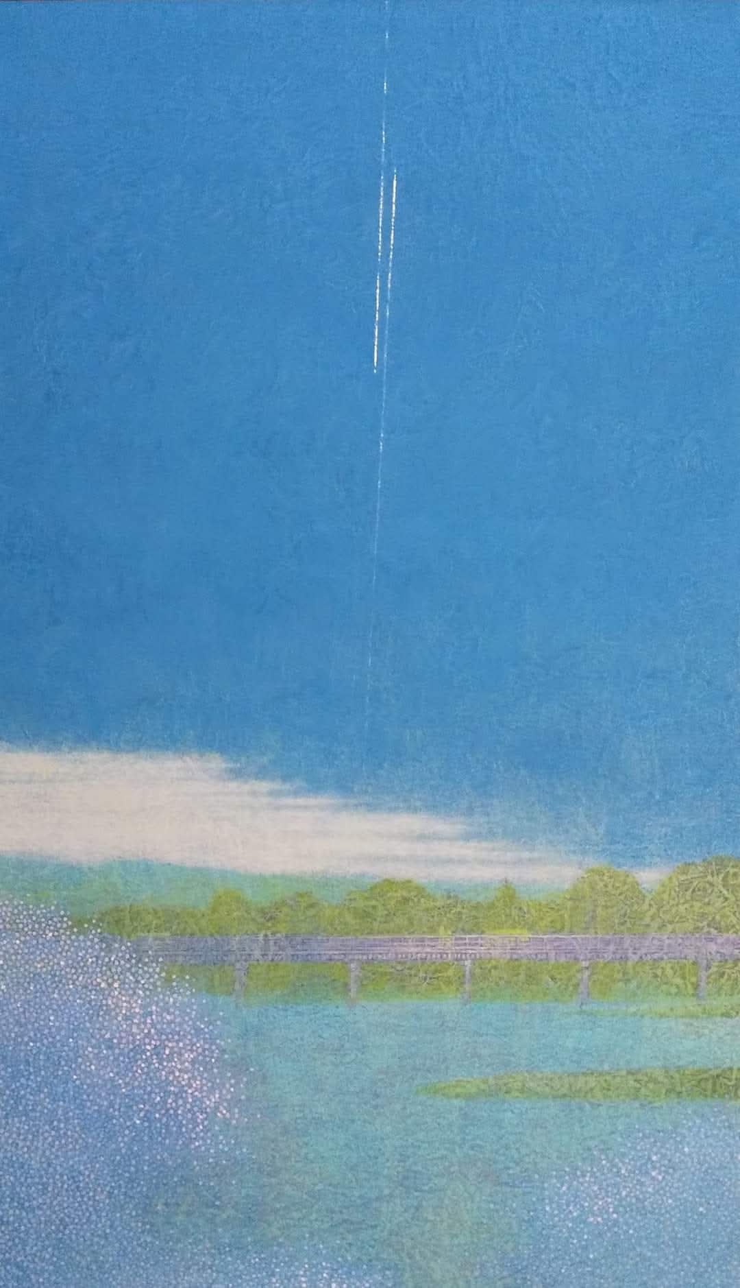 日本画斉藤和原画真作絵画風景画40
